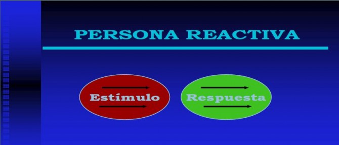 estímulo-respuesta-persona-reactiva